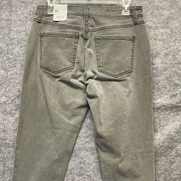 NWT INC International Concepts Denim Jeans Womens Gray Size 6/28 Ripped Straight - Picture 11 of 16
